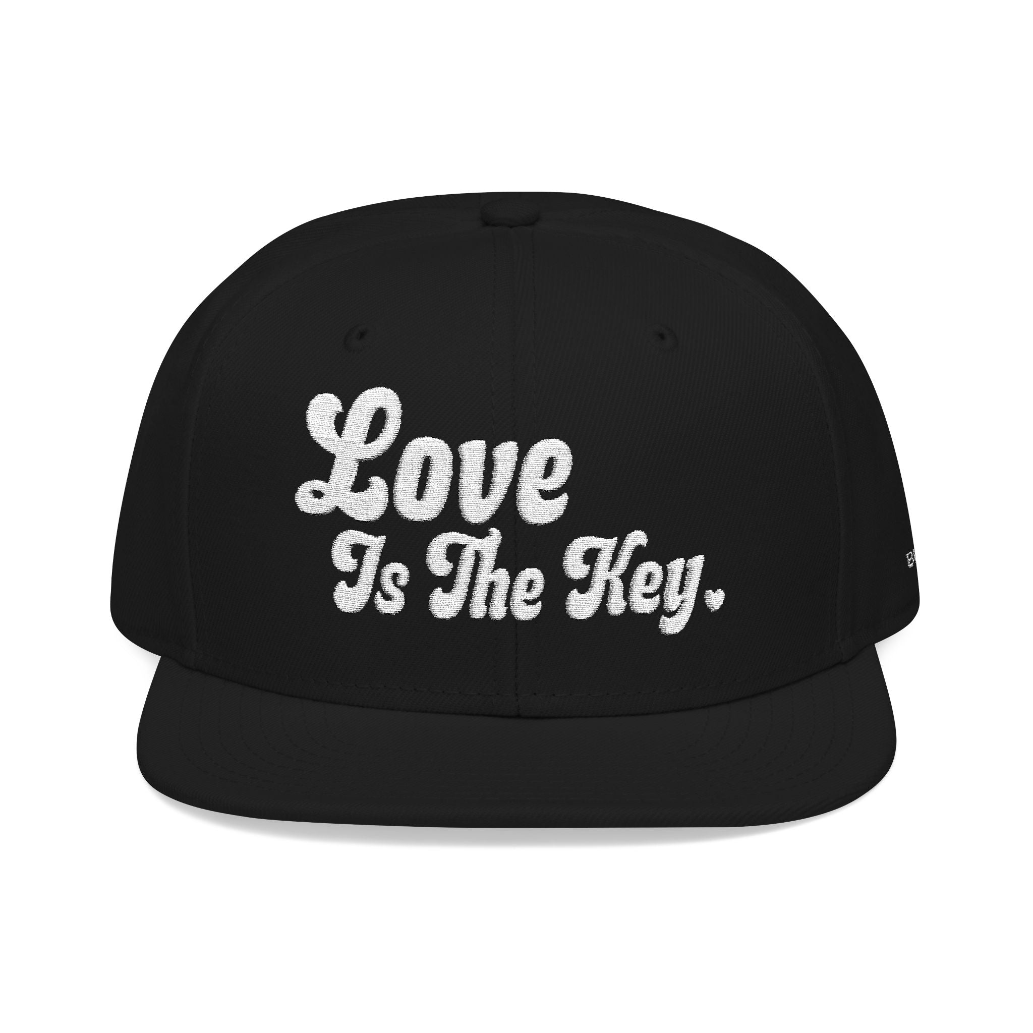 Love Is the Key Embroidered Snapback Hat