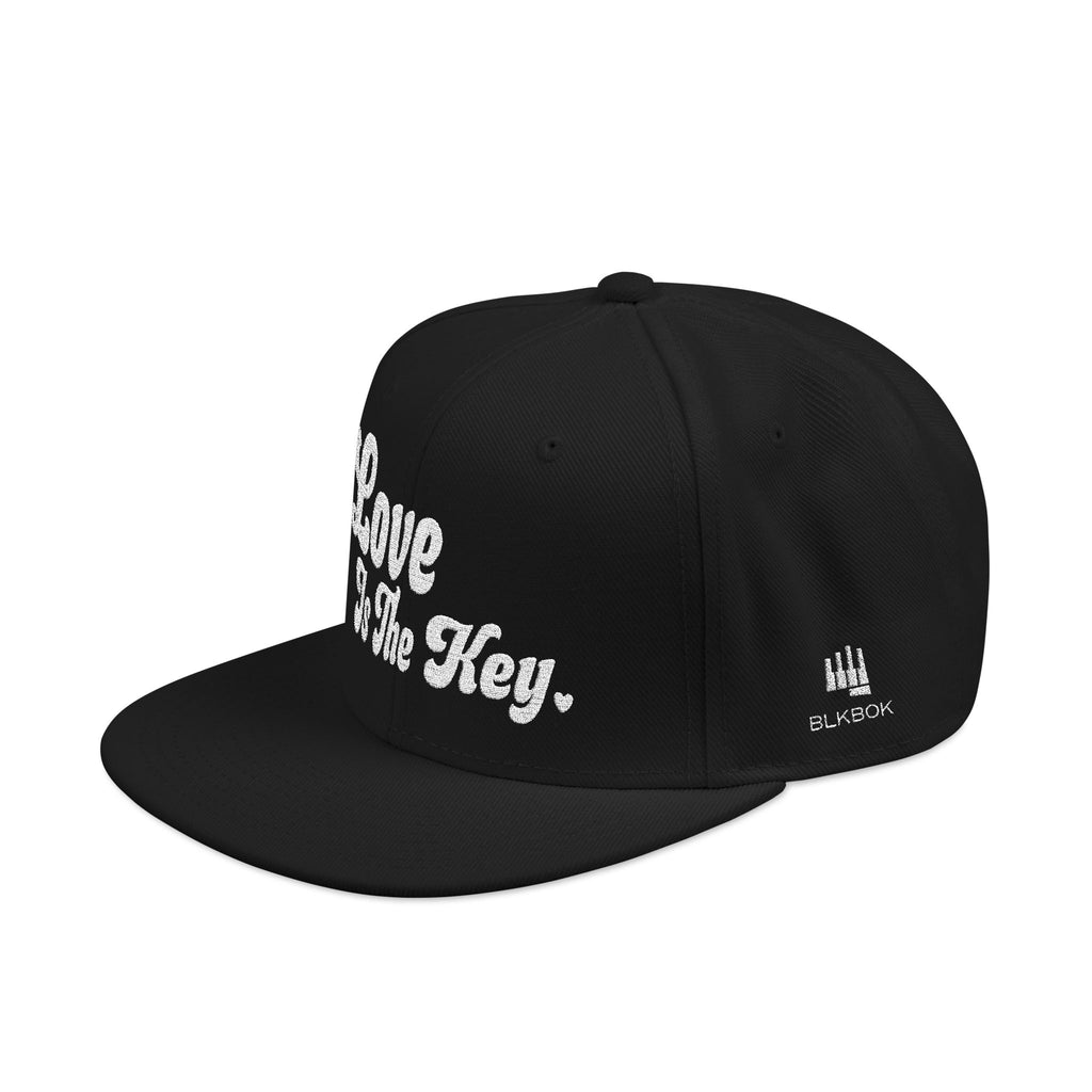 Love Is the Key Embroidered Snapback Hat